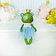 Миниатюрная кукла принцесса лягушка, жаба,  подарок дочке. Куклы и пупсы. Marina Ebert авторские куклы. Интернет-магазин Ярмарка Мастеров.  Фото №2
