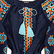 Long dress with embroidery "Tripolian Sun". Dresses. Plahta Viktoriya. Online shopping on My Livemaster.  Фото №2