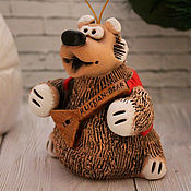 Сувениры и подарки handmade. Livemaster - original item Bear with balalaika, bell.. Handmade.