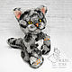 Котик тедди с метрикой для мальчика. Тедди Зверята. Morya Toys. магазин Марины Еретновой. Ярмарка Мастеров.  Фото №5