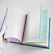 Блокнот а5 бирюзовый для личного дневника с цветными листами. Блокноты. Лора Крафт блокноты. Ярмарка Мастеров.  Фото №13