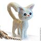 White cat gerbera. felted toy made of wool. Felted Toy. Natalya Gorshkova Cute toys felting. Online shopping on My Livemaster.  Фото №2