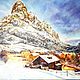Modern interior texture painting Ski resort in Alta, Pictures, Moscow,  Фото №1