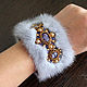 Bracelet made of mink fur, fur bracelet, bracelet made of mink, Bead bracelet, Bratsk,  Фото №1
