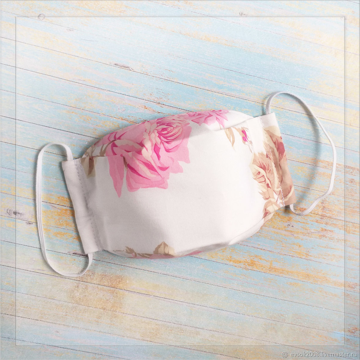 Маска многоразовая из хлопка, 3 слоя – заказать на Ярмарке Мастеров ...