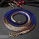 Lariats made of Japanese beads 'Royal gradient in blue'. Lariats. Beaded jewelry by Milady. My Livemaster. Фото №6