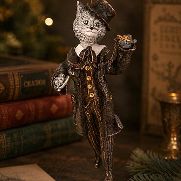 Для дома и интерьера ручной работы. Ярмарка Мастеров - ручная работа Кот Базилио Хранитель Золотого Ключика. Handmade.
