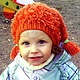 Шапочка детская с косичками, Шапки, Москва,  Фото №1