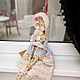 Кукла тильда ручной работы БАРЫШНЯ В ГОЛУБОМ. Куклы Тильда. Muller's dolls. Ярмарка Мастеров.  Фото №4