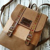 Сумки и аксессуары handmade. Livemaster - original item Backpack genuine leather 