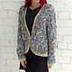 Knitted jacket 'Gold on blue'. Jackets. Lena Aseeva Knit and Felt. Online shopping on My Livemaster.  Фото №2