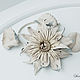 The rim of skin Tenderness Lotus. Decoration leather, Headband, Bobruisk,  Фото №1