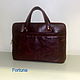 leather bag for documents. Classic Bag. Sergei. Online shopping on My Livemaster.  Фото №2