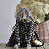 текстильная куколка-малышка