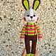 Bunny Rami-toy, crocheted. Stuffed Toys. Zzabava. Online shopping on My Livemaster.  Фото №2