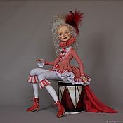 Авторская кукла из полимерной глины Рыжик Элька