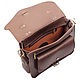 Leather bag 'Leonardo' (dark brown). Messenger Bag. Russian leather Guild. My Livemaster. Фото №4