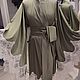 Пеньюар Премиальный "Олива". Халаты. DRESSART Модный Дом Анны Ивановой (dressartcouture). Ярмарка Мастеров.  Фото №9