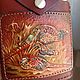 Фляга"Фазаны" подарочная в кожаном чехле, 200мл. Подарочные фляги. Alla LeatherworkS. Ярмарка Мастеров.  Фото №6