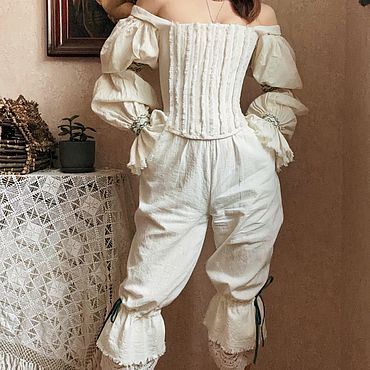 Одежда ручной работы. Ярмарка Мастеров - ручная работа ПАНТАЛОНЫ из крапивы. Handmade.