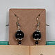 Order Earrings with black agate under silver. CvetlanaCm (avtorbiju). Livemaster. . Earrings Фото №3