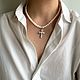 Бусы из жемчуга и серебра. Чокер из жемчуга и серебра. Чокер. 4NADYA Jewelry. Ярмарка Мастеров.  Фото №12
