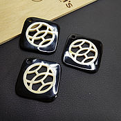 Материалы для творчества handmade. Livemaster - original item The pendant/Pendants for earrings Horn Zebu & Water Buffalo M 62h62mm. Handmade.