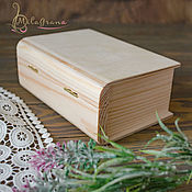 Материалы для творчества handmade. Livemaster - original item Blank casket-book for decoupage wooden casket book. Handmade.