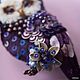 Brooch-Owl ' BlackBerry». Owl is the barn owl. Brooches. Coffeelena. Online shopping on My Livemaster.  Фото №2
