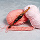 Wooden crochet hook 10 mm (Zebrano) K119, Crochet Hooks, Novokuznetsk,  Фото №1