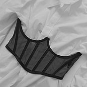Одежда handmade. Livemaster - original item Transparent Classic breast corset with zipper. Handmade.