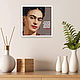 Артбокс Frida Kahlo "Фрида Кало" 25х25 см. Картины. Интерьерные картины Poly Print Art. Интернет-магазин Ярмарка Мастеров.  Фото №2