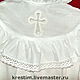 Order Baptismal shirt for a girl with a yoke 667. flax&lace. Livemaster. . Baptismal shirts Фото №3
