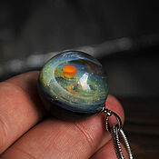 Украшения handmade. Livemaster - original item Opal Pendant - Mysterious Galaxy 9. Handmade.