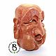 Carved mask made of wood 'Hotei'. Interior masks. Carved masks from Serg Bula. Online shopping on My Livemaster.  Фото №2
