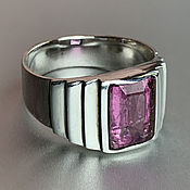 Украшения handmade. Livemaster - original item Silver ring with purple Tourmaline 3,43 ct Rubellite handmade. Handmade.