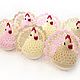 EASTER. Knitting. Easter chickens! (set - 3 pcs.). Easter souvenirs. Cross stitch and beads!. My Livemaster. Фото №9