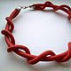 Necklace leather Red curls. Necklace. Shagree (Shagree). My Livemaster. Фото №6