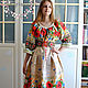 Dress with poppies, Russian Slavic 'Polyanochka'. Dresses. Kupava - ethno/boho. Online shopping on My Livemaster.  Фото №2