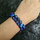 Bracelet made of lapis lazuli with crystals. Bead bracelet. Jewelry Elena. My Livemaster. Фото №5