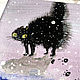 'Snow on the nose' acrylic (cats, cats miniature). Pictures. Nadezda Perova. My Livemaster. Фото №5