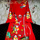 Dress embroidered 'Exotic orchids', Dresses, Slavyansk-on-Kuban,  Фото №1