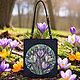  женская сумка голубая натуральная кожа попугай. Сумка через плечо. Attention grabbing bags: сумки. Ярмарка Мастеров.  Фото №7