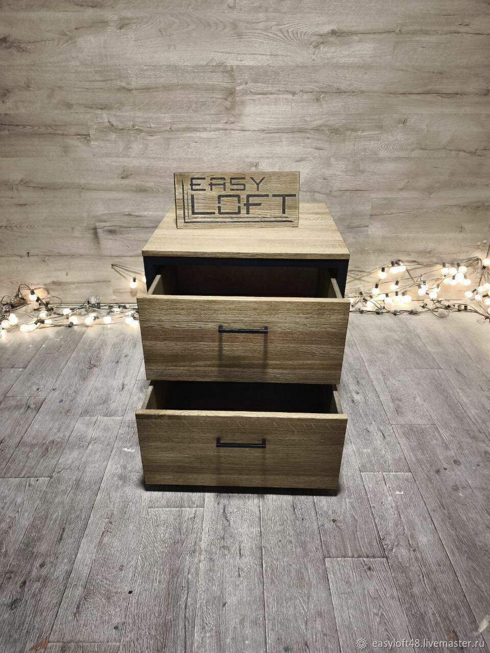 Тумба Лофт из дуба LOFT BOX B-075 на заказ в интернет-магазине Ярмарка ...