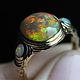 Trinity ring with fire opals, Rings, Moscow,  Фото №1