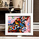 The picture of a heifer is a bright and colorful oil painting of a cow. Pictures. Vladyart. My Livemaster. Фото №4