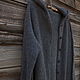 Order Grey knitted coat with hood iZVARA soft wool, cardigan. SolarisArtis. Livemaster. . Coats Фото №3