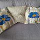 Pillows: patchwork pillowcase ' Himalayan Poppy '. Pillow. Art-quilt by Natalia Turchaninova. My Livemaster. Фото №6