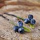 Blueberry barrette, Blue head pieces, Hairpins, Tambov,  Фото №1