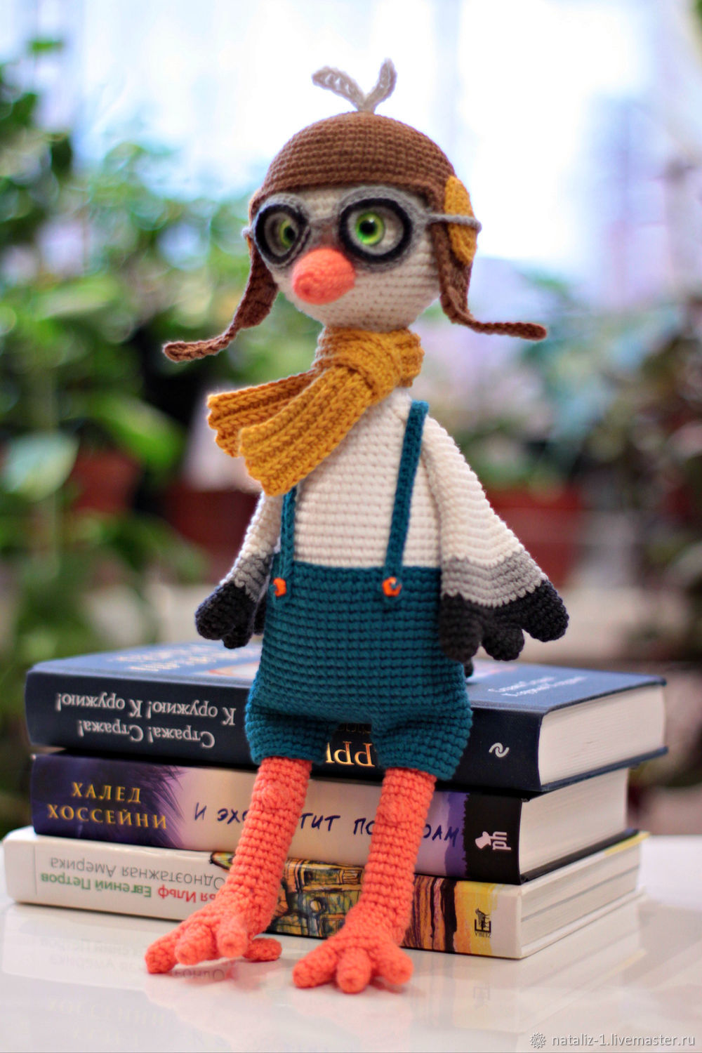 Мягкая игрушка аист-пилот. Вязаная игрушка амигуруми в интернет ...